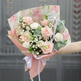 Bó Hoa Hồng Giá Rẻ Phong Cách Hàn Quốc