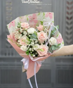 Bó Hoa Hồng Giá Rẻ Phong Cách Hàn Quốc