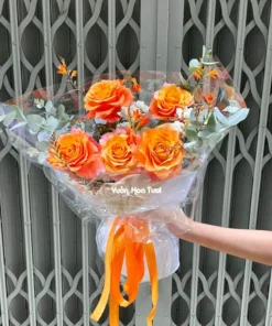 Bó Hoa Hẹn Hò Hồng Cam Spirit