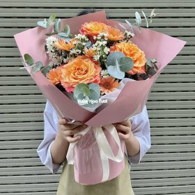 Bó Hoa Cam Spirit nhỏ gọn