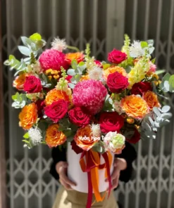 Đặt Hoa Online Lẵng Hoa Sinh Nhật Tặng Sếp