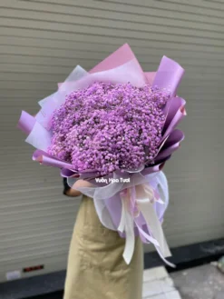 Bó Hoa Baby Tím Say Đắng Người Thương