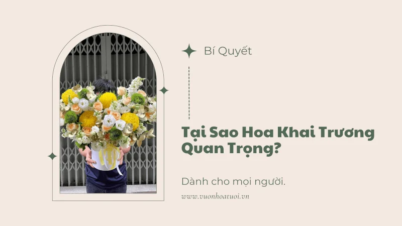 Tại Sao Hoa Khai Trương Quan Trọng ?