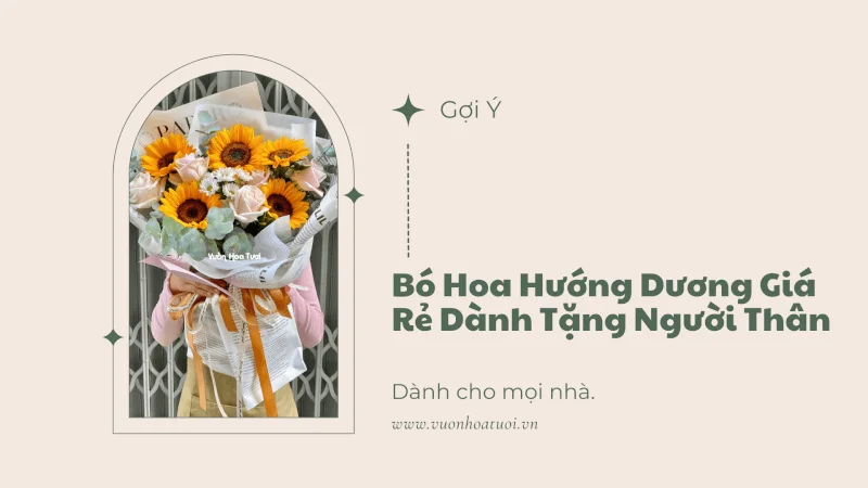 Gợi Ý Bó Hoa Hướng Dương Giá Rẻ Dành Tặng Người Thân