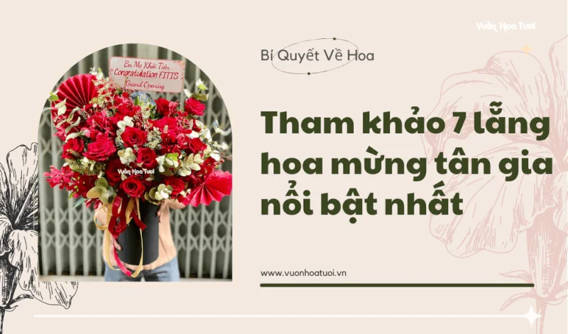 Tham khảo 7 lẵng hoa mừng tân gia nổi bật nhất