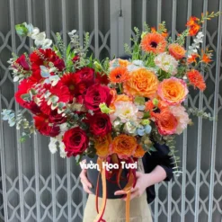 Lẵng Hoa khai Trương Để Bàn Tinh Tế