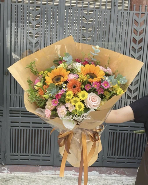 Bó Hoa Hướng Dương Tốt Nghiệp Vươn Cao