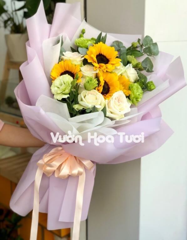 Điểm danh các mẫu bó hoa hướng dương độc đáo tinh tế bó hoa hướng dương độc đáo