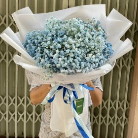 Bó Hoa Baby Xanh Dương Biển Dịu Êm