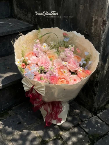 Bó Hoa Tặng Sinh Nhật Pastel Sweety Mommy