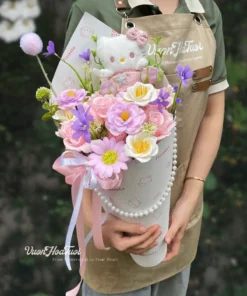 Bó Hoa Sáp Hello Kitty Xinh