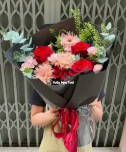 mẫu bó hoa hồng đỏ tặng sinh nhật kỷ khó phai