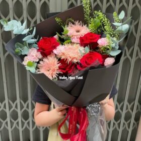 mẫu bó hoa hồng đỏ tặng sinh nhật kỷ khó phai