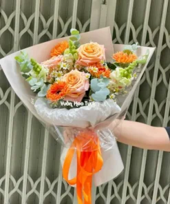 Hoa Sinh Nhật Bó Hoa Hồng Shimmer Ngày Hạnh Phúc