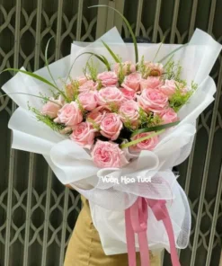 Bó Hoa Hồng Ohara Thiên Thần Trắng