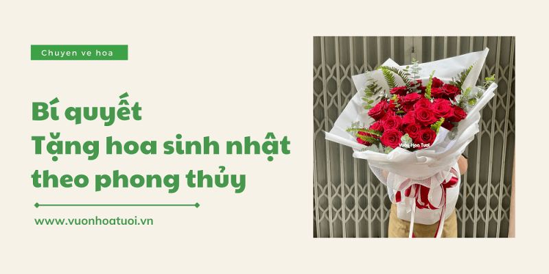 bí quyết tặng hoa sinh nhật