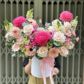 Lẵng Hoa Đẹp Sinh Nhật Hàn Quốc