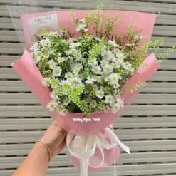 Bó hoa sinh nhật thảo trắng tặng nàng thơ