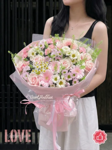 Hoa Valentine Bó Hoa Tươi Tình Yêu Mãi Mãi Yêu Nhau