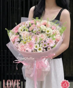 Hoa Valentine Bó Hoa Tươi Tình Yêu Mãi Mãi Yêu Nhau