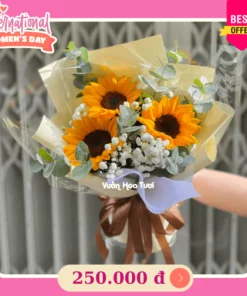 Bó hoa 8 tháng 3 Hướng Dương Tươi Vui