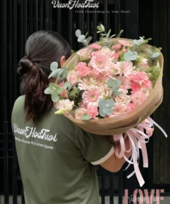 Hoa Valentine Bó Hoa Tình Yêu Thăng Hoa