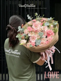 Hoa Valentine Bó Hoa Tình Yêu Thăng Hoa