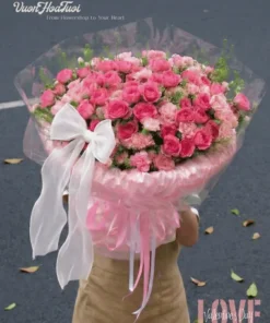 Hoa Valentine Bó Hoa Yêu Kiều Say Mê