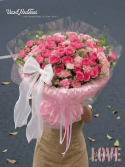 Hoa Valentine Bó Hoa Yêu Kiều Say Mê