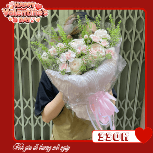 Hoa Valentine Bó Hoa Tình Yêu Mãi Mãi Yêu Nhau 3