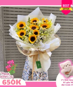 Bó Hoa 8 Tháng 3 Hướng Dương Tana Tinh Tế