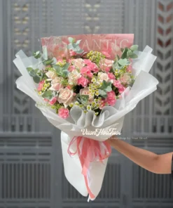 Hoa Valentine Bó Hoa Tình Yêu Love You