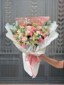 Hoa Valentine Bó Hoa Tình Yêu Love You