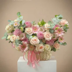 Giỏ Hoa Tươi PingPong Pink Rose