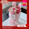 Hoa Valentine Bó Hoa Hồng Cốt Thỏ Xinh Xắn Hoa Valentine Bó Hoa Hồng Cốt Thỏ Xinh Xắn