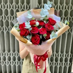 Bó Hoa Hồng Đỏ Cổ Điển