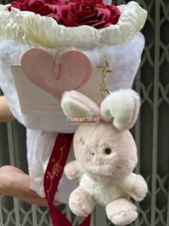 Bó Hoa Hồng Sáp Kèm Gấu Nhớ Yêu 5