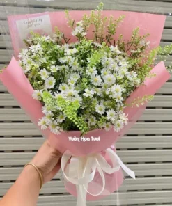 Hoa sự kiện phiên bản bó hoa thạch thảo