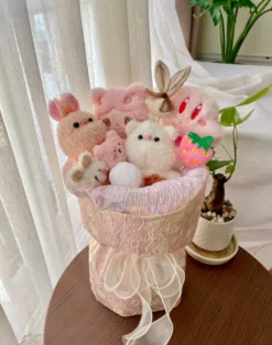 Mẫu độc quyền xinh xắn Bó Hoa Gấu Bông Hồng Magical Lover