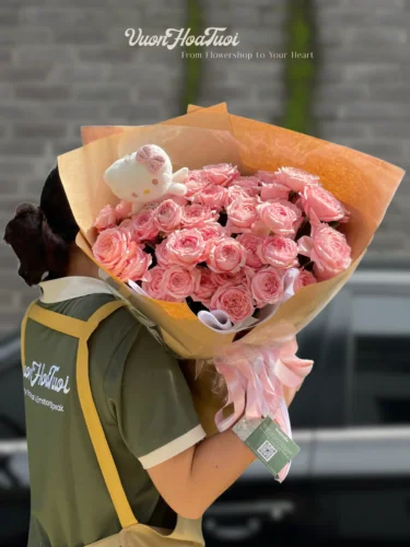 Hoa Sinh Nhật Bó Hoa Tươi Sinh Nhật Kỷ Niệm Bên Nhau Bó Hoa Hồng Kitty Swettie