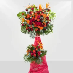 Kệ Hoa Khai Trương 2 Tầng Hưng Thinh