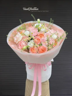 Bó Hoa Hồng Julibee Tone Pink