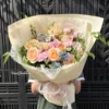 Bó Hoa Hẹn Hò Hồng Cam Sắc Hương Bó Hoa Hồng Cam Sắc Hương Korean Flower Phù Hợp Tặng Sinh Nhật