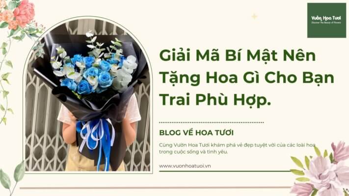 Hoa hồng xanh phù hợp tặng bạn trai