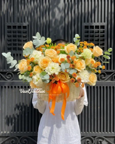 Giỏ Hoa Tươi Jewwy Bloom