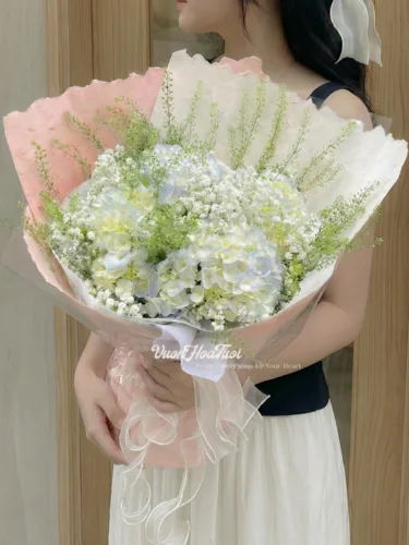 First Date nên tặng hoa gì? Top 5 Loại Hoa Ghi Điểm Người Ấy Bó Hoa Cẩm Tú Cầu Baby First Love