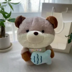 Gấu Bông Ôm Cá Cute Độc Đáo