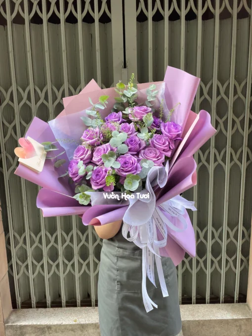 Gửi tặng Bó Hoa Sinh Nhật Tặng Mẹ Purple Pink