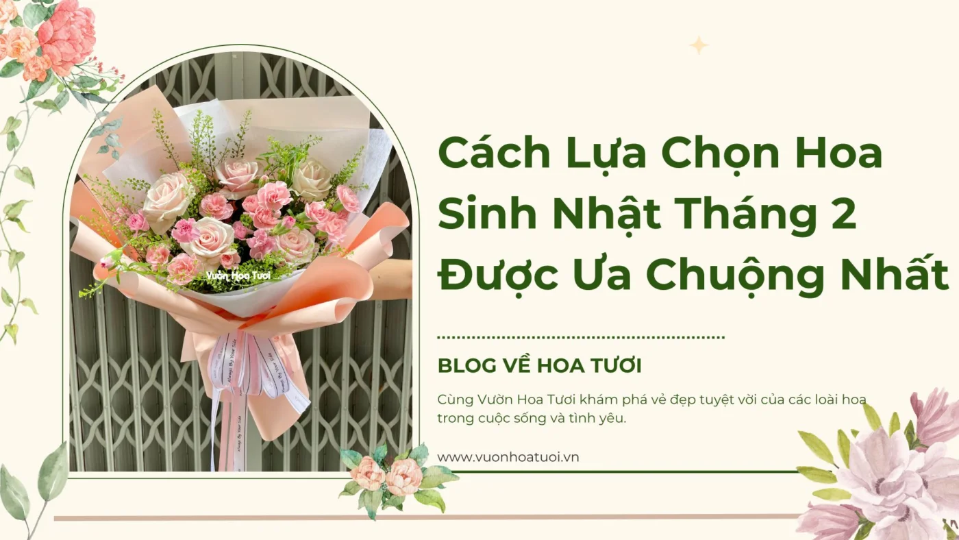 Cách Lựa Chọn Hoa Sinh Nhật Tháng 2 Được Ưa Chuộng Nhất