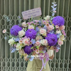 Giỏ Hoa Sinh Nhật Sang Trọng Tặng Sếp